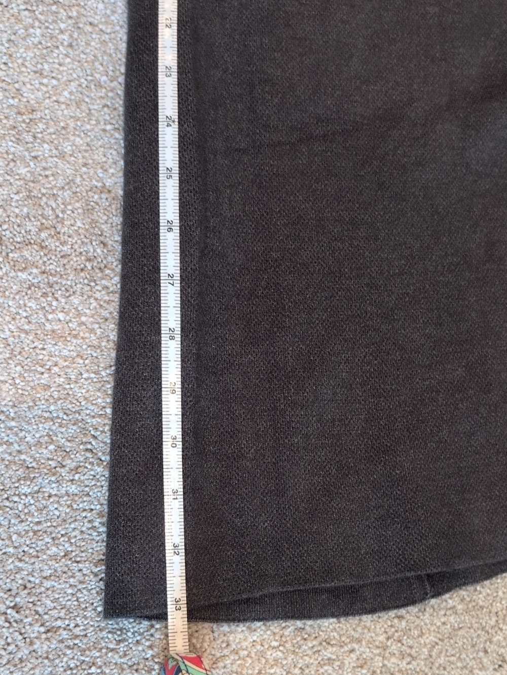 Zara Knit Charcoal Gray Midi Skirt, Medium - Picture 8 of 10
